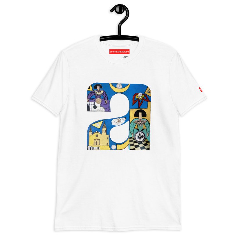A Abecedari – Unisex basic softstyle t-shirt - White A Abecedari – Unisex basic softstyle t-shirt - White by Lluís Barbadillo