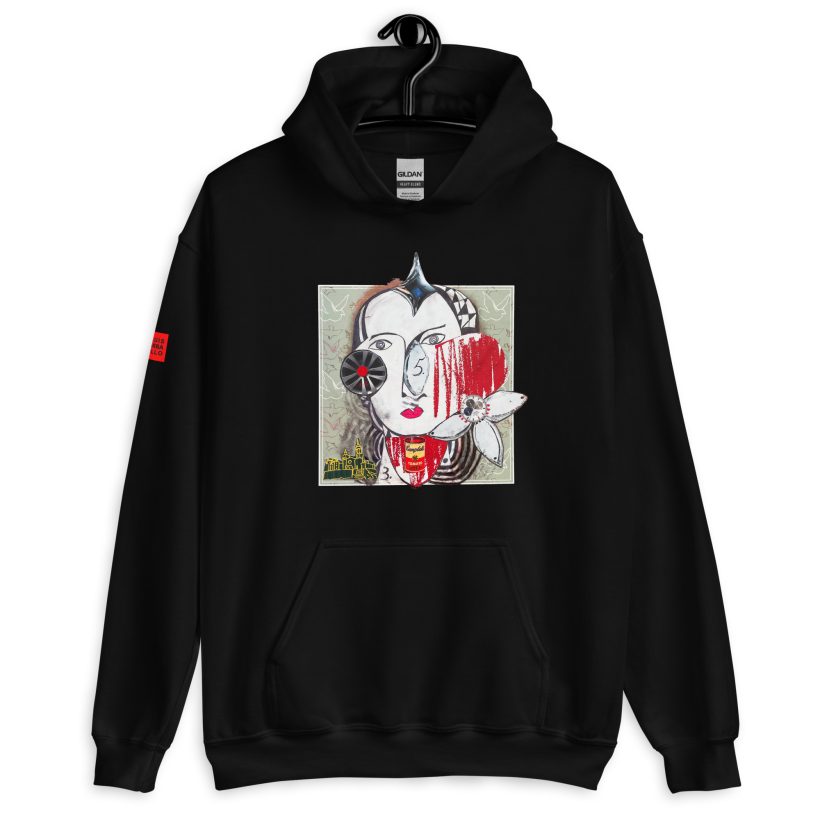 BLACK - Brut Unisex Heavy Blend Hoodie by Lluís Barbadillo
