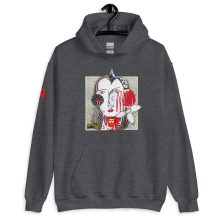 DARK HEATHER - Brut Unisex Heavy Blend Hoodie by Lluís Barbadillo