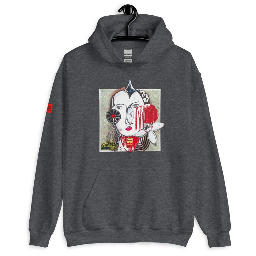 DARK HEATHER - Brut Unisex Heavy Blend Hoodie by Lluís Barbadillo