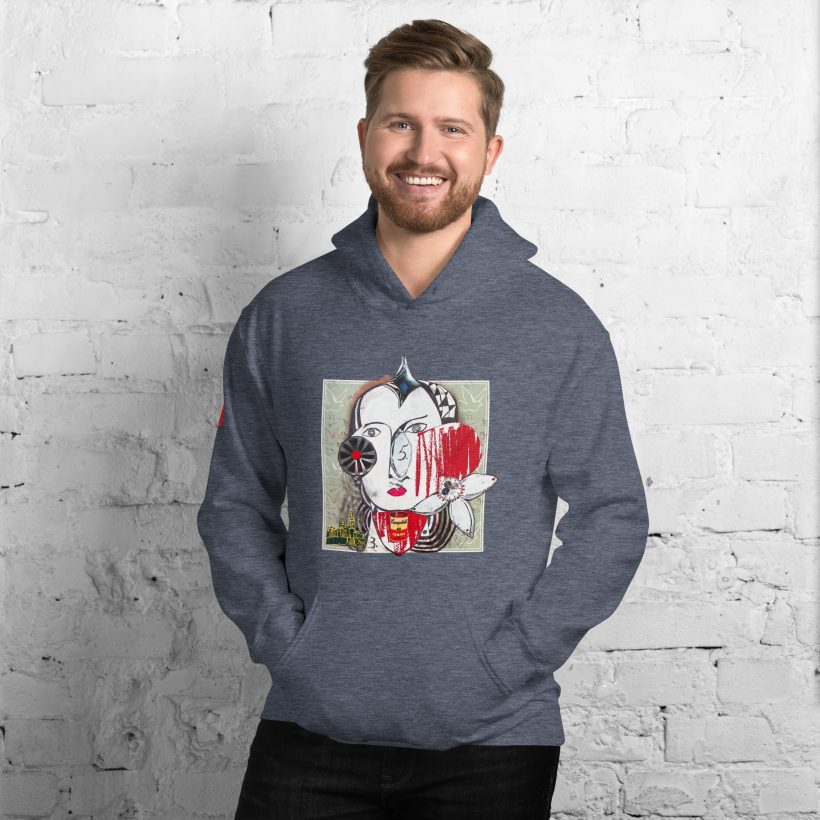 HEATHER SPORT DARK NAVY - Brut Unisex Heavy Blend Hoodie by Lluís Barbadillo