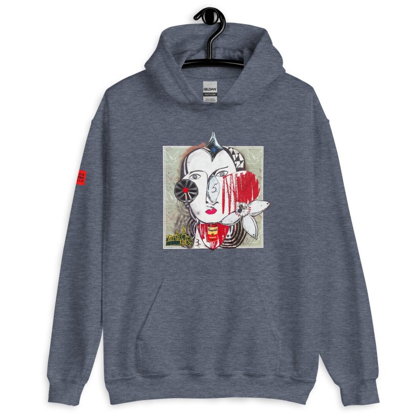 HEATHER SPORT DARK NAVY - Brut Unisex Heavy Blend Hoodie by Lluís Barbadillo