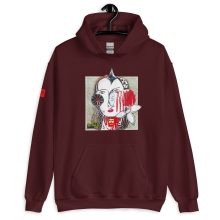 MAROON - Brut Unisex Heavy Blend Hoodie by Lluís Barbadillo