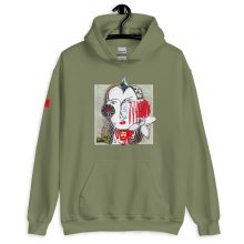 MILITARY GREEN - Brut Unisex Heavy Blend Hoodie by Lluís Barbadillo