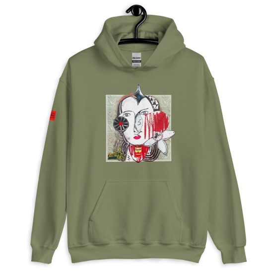 MILITARY GREEN - Brut Unisex Heavy Blend Hoodie by Lluís Barbadillo