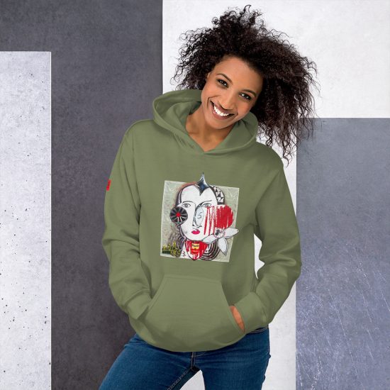 MILITARY GREEN - Brut Unisex Heavy Blend Hoodie by Lluís Barbadillo
