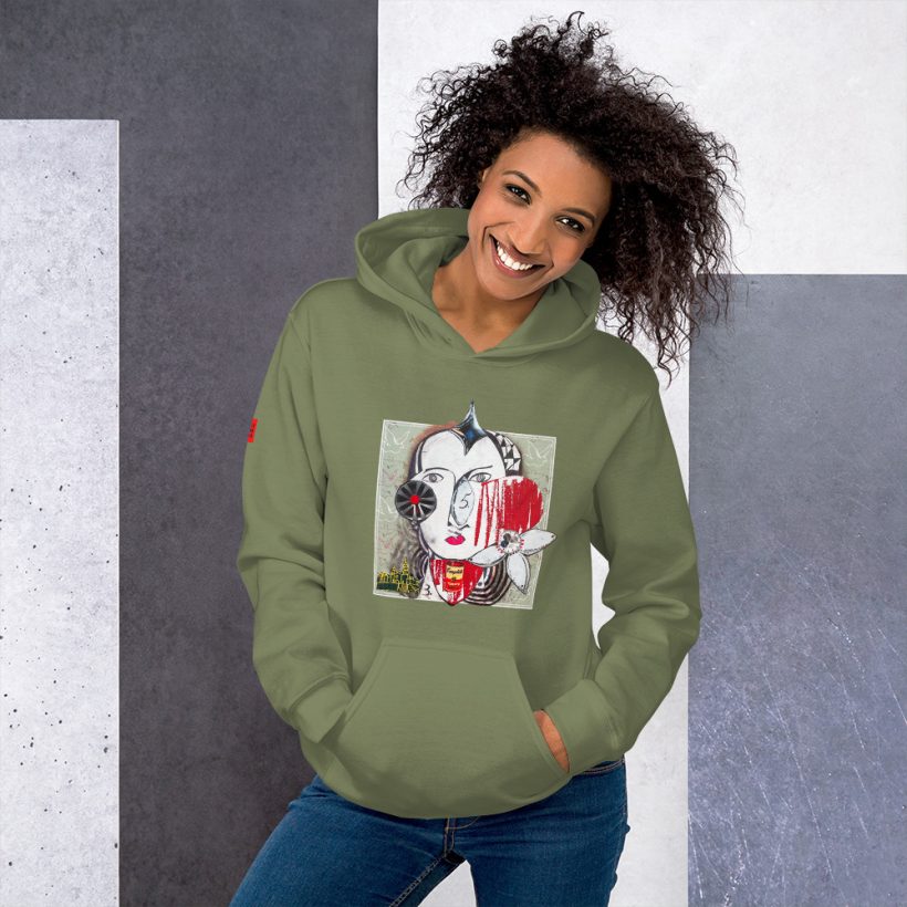 MILITARY GREEN - Brut Unisex Heavy Blend Hoodie by Lluís Barbadillo