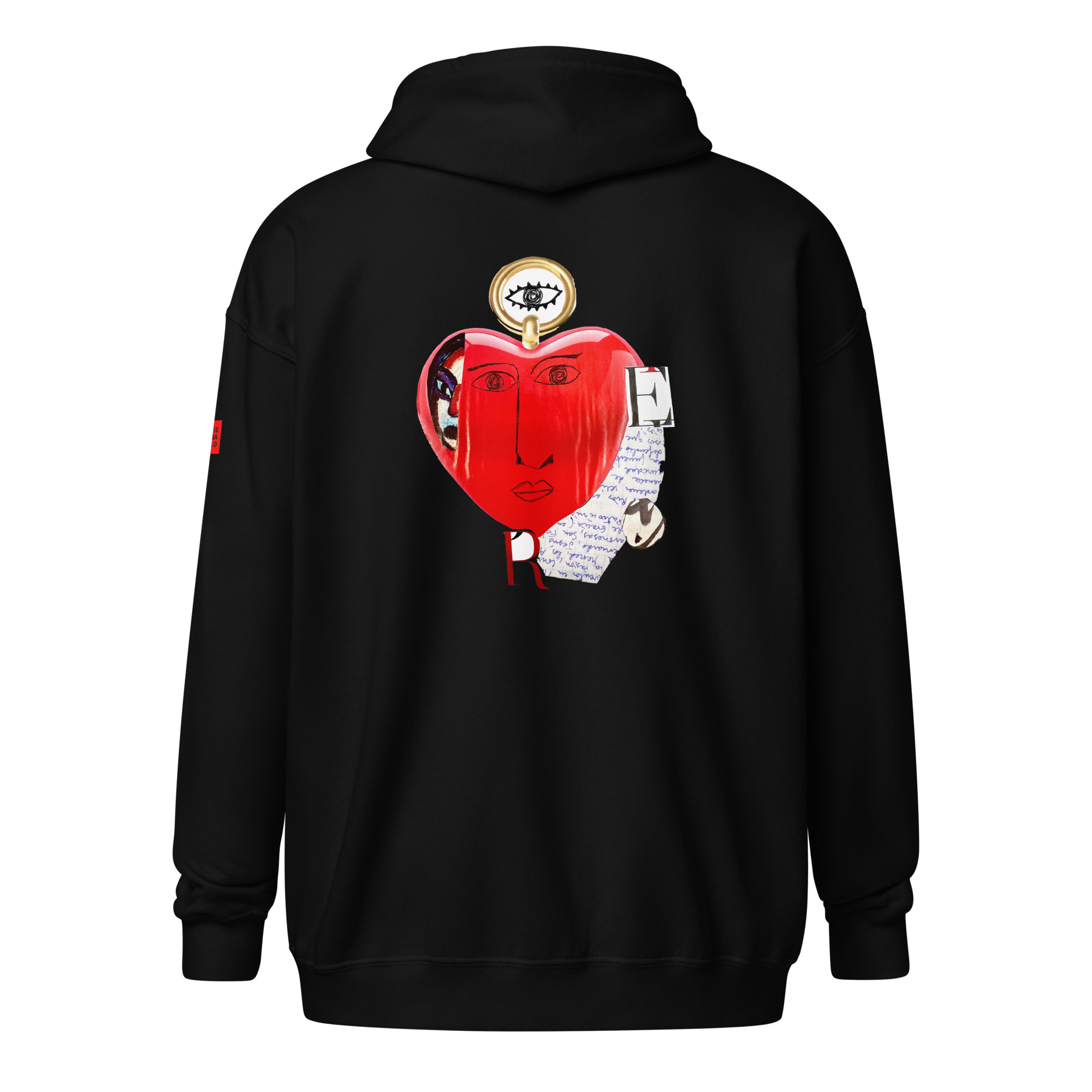 unisex-heavy-blend-zip-hoodie-black-back-65393d67d5715.jpg BLACK - Gran Corazón - Unisex Heavy Blend Zip Hoodie by Lluís Barbadillo
