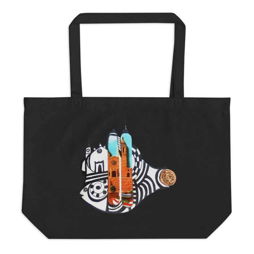 large-eco-tote-black-front-654aa4a96e37f Sitges Totebag by Lluís Barbadillo