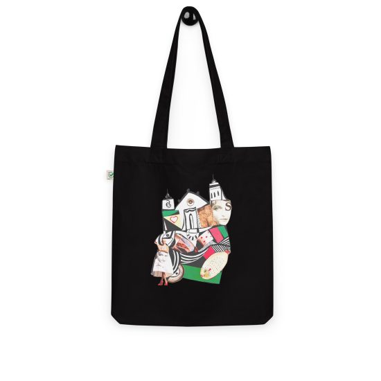 BLACK - Sitges verd – Organic fashion tote bag - Lluís Barbadillo