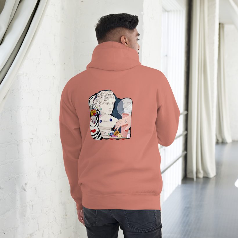 DUSTY ROSE - Inner Beauty – Unisex Hoodie by Lluís Barbadillo DUSTY ROSE - Inner Beauty – Unisex Hoodie by Lluís Barbadillo