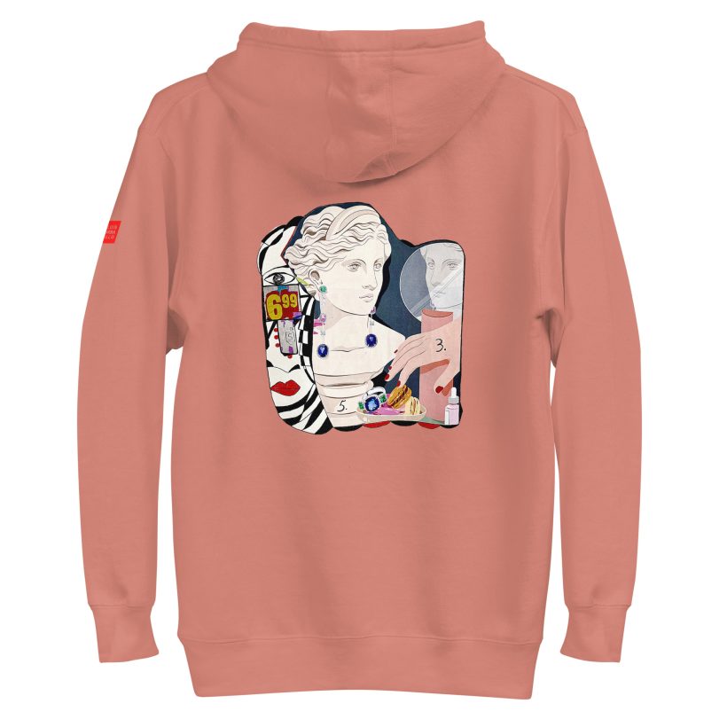 DUSTY ROSE - Inner Beauty – Unisex Hoodie by Lluís Barbadillo DUSTY ROSE - Inner Beauty – Unisex Hoodie by Lluís Barbadillo