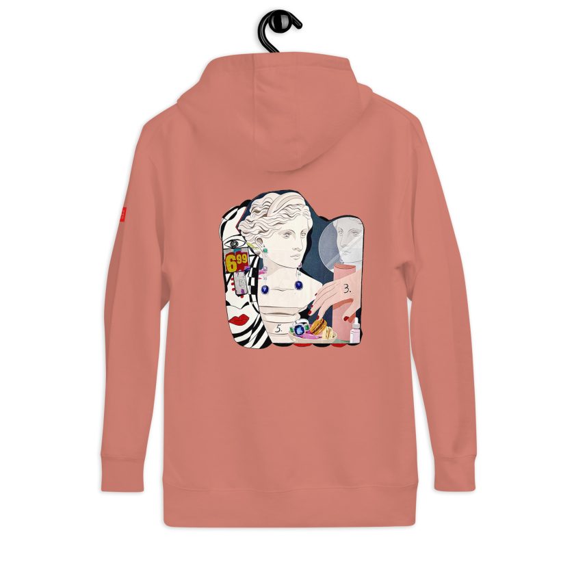 unisex-premium-hoodie-dusty-rose-back-654a8c7c6be96.jpg DUSTY ROSE - Inner Beauty – Unisex Hoodie by Lluís Barbadillo
