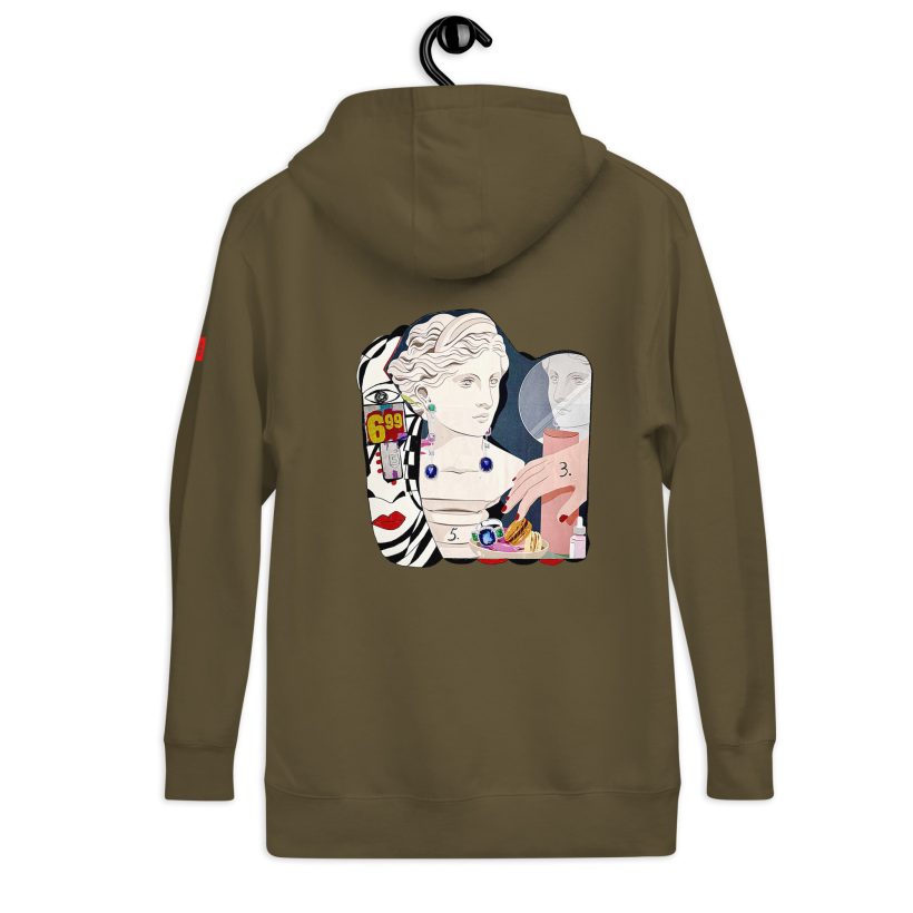 MILITARY GREEN - Inner Beauty – Unisex Hoodie by Lluís Barbadillo MILITARY GREEN - Inner Beauty – Unisex Hoodie by Lluís Barbadillo