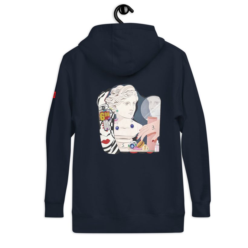 NAVY - Inner Beauty – Unisex Hoodie by Lluís Barbadillo NAVY - Inner Beauty – Unisex Hoodie by Lluís Barbadillo