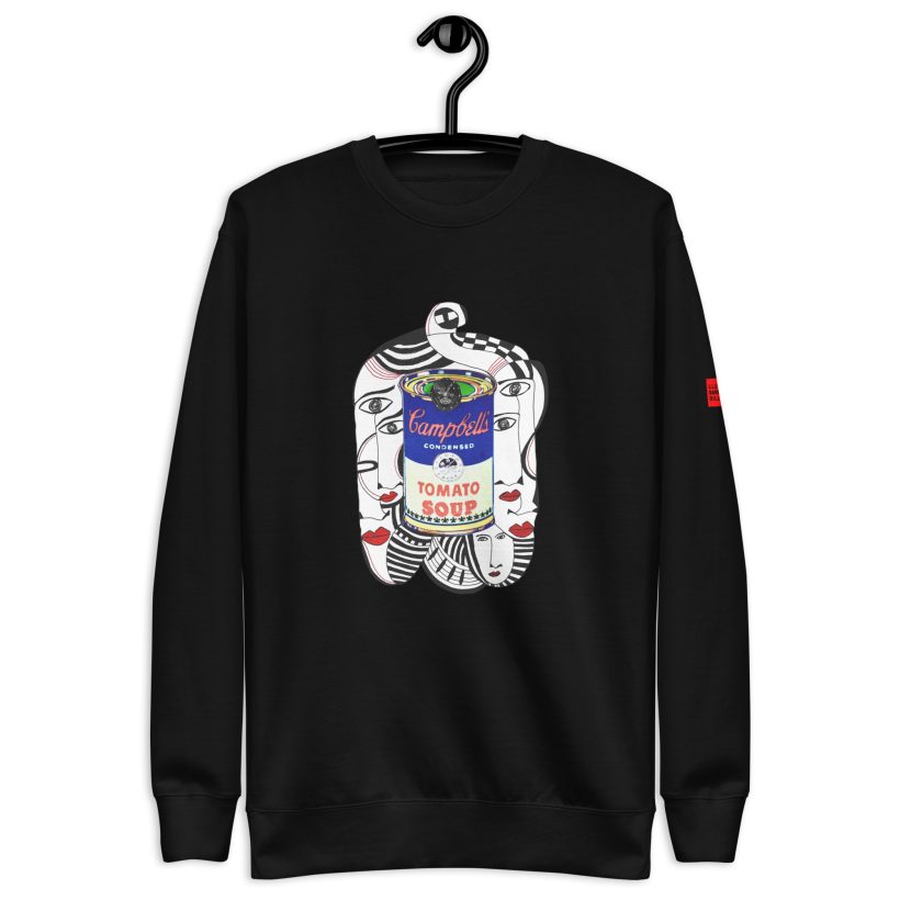 unisex-premium-sweatshirt-black-front-6547d51e2c3fa.jpg BLACK - Wharholian Unisex Premium Sweatshirt