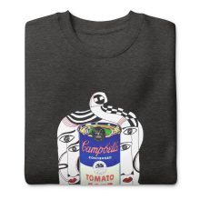 unisex-premium-sweatshirt-charcoal-heather-front-6547d51e2a295.jpg CHARCOAL HEATHER - Wharholian Unisex Premium Sweatshirt