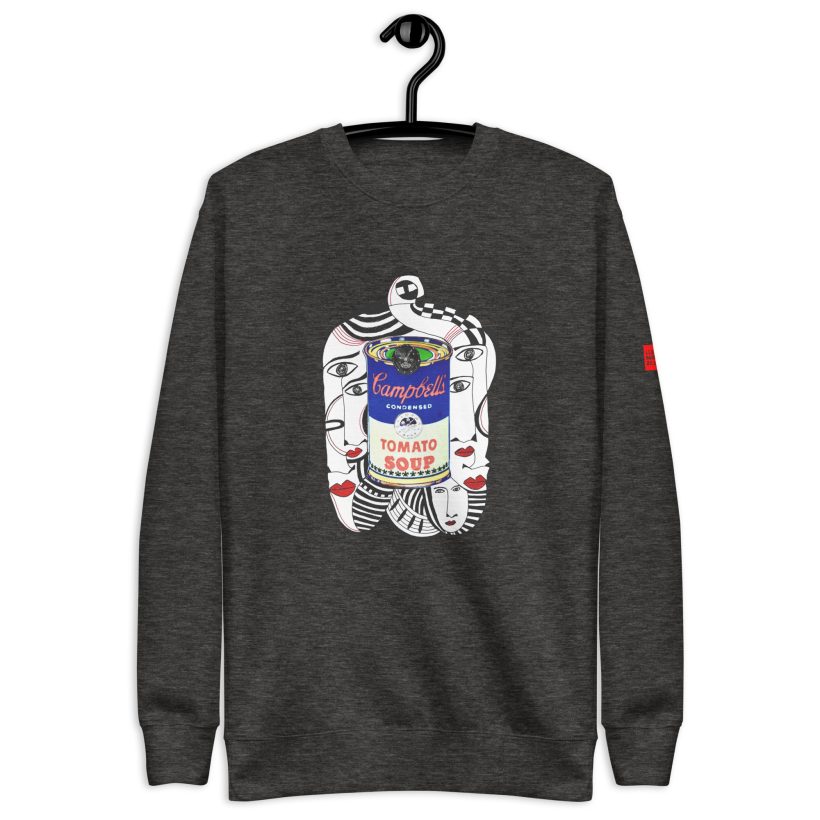 unisex-premium-sweatshirt-charcoal-heather-front-6547d51e2c719.jpg CHARCOAL HEATHER - Wharholian Unisex Premium Sweatshirt