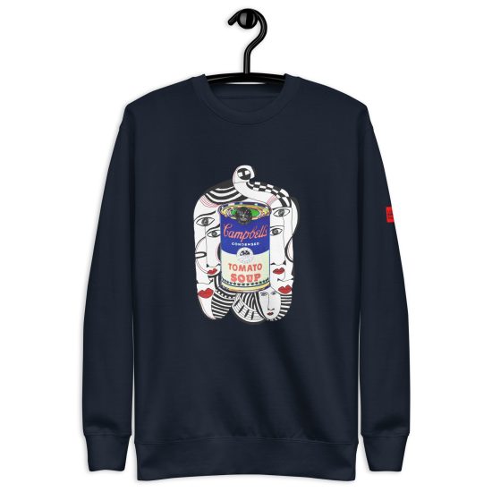 NAVY - Wharholian Unisex Premium Sweatshirt