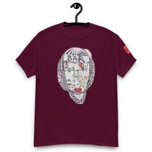 MAROON - Bar - Men's Classic Tee: Artistic Statement Apparel - Lluís Barbadillo MAROON - Bar - Men's Classic Tee: Artistic Statement Apparel - Lluís Barbadillo