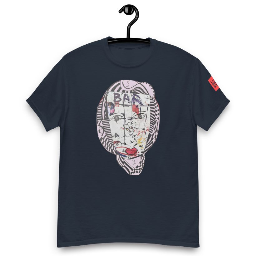 NAVY - Bar - Men's Classic Tee: Artistic Statement Apparel - Lluís Barbadillo NAVY - Bar - Men's Classic Tee: Artistic Statement Apparel - Lluís Barbadillo
