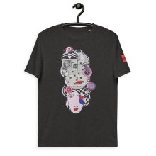 HEATHER GREY - Circles - Unisex organic cotton t-shirt - Lluís Barbadillo HEATHER GREY - Circles - Unisex organic cotton t-shirt - Lluís Barbadillo