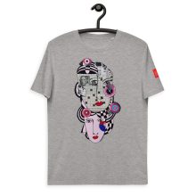 HEATHER GREY - Circles - Unisex organic cotton t-shirt - Lluís Barbadillo HEATHER GREY - Circles - Unisex organic cotton t-shirt - Lluís Barbadillo