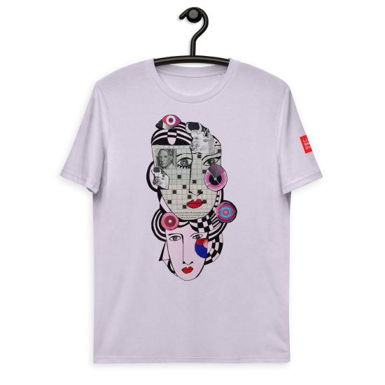 LAVENDER - Circles - Unisex organic cotton t-shirt - Lluís Barbadillo