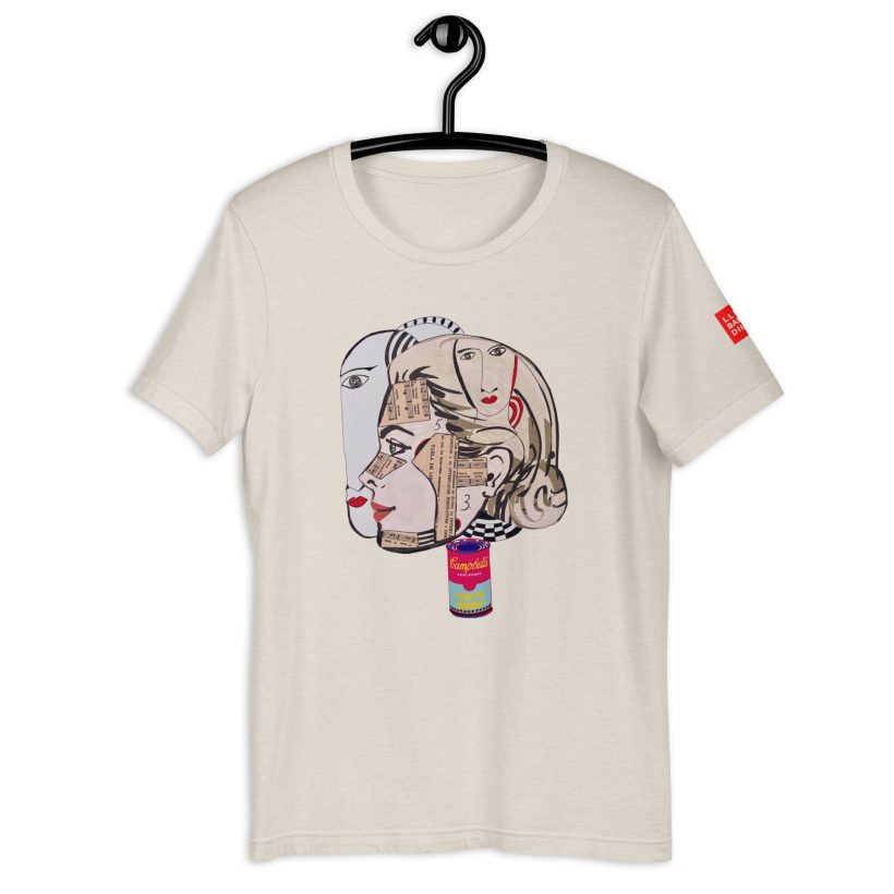 HEATHER DUST - Double Look Unisex T-Shirt Artistic Statement - Lluís Barbadillo