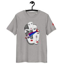 HEATHER GREY - Convergence of Minds - Unisex organic cotton t-shirt - Lluís Barbadillo