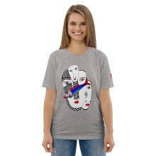 HEATHER GREY - Convergence of Minds - Unisex organic cotton t-shirt - Lluís Barbadillo