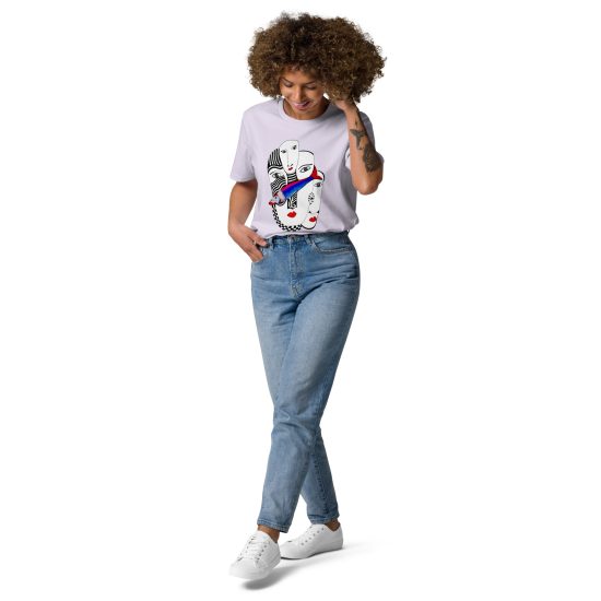 LAVENDER - Convergence of Minds - Unisex organic cotton t-shirt - Lluís Barbadillo
